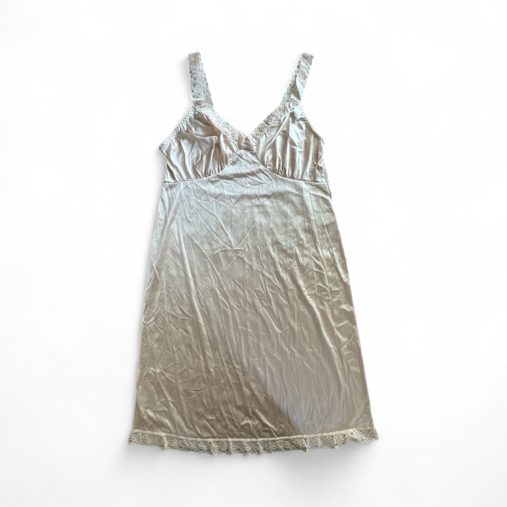 Cabernet Cream Lace Slip Dress Sz L